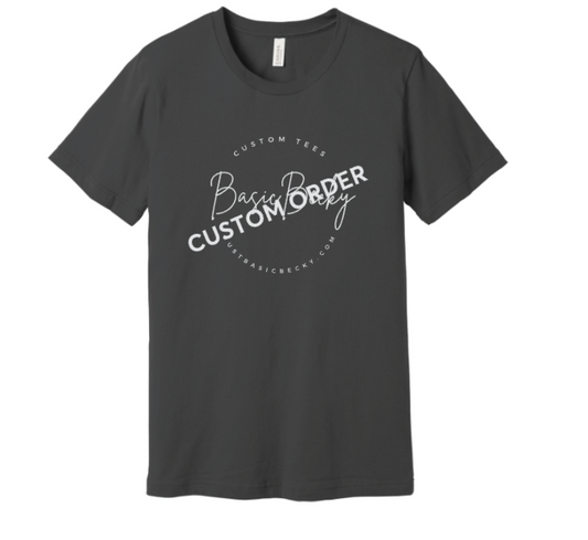 SPECIAL ORDER FOR AD AND FRIENDS (FRONT AND BACK ON LIGHT PINK)