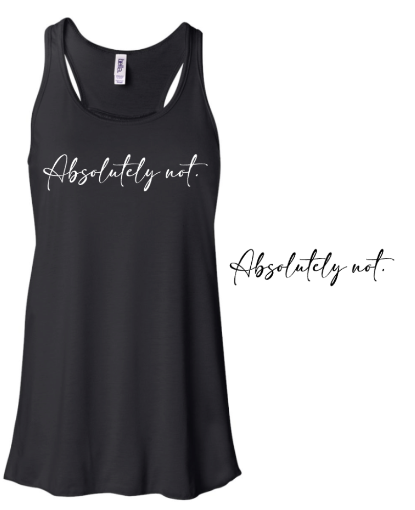 ABSOLUTELY NOT. MYSTER COLOR TANK (FLOWY BODY)