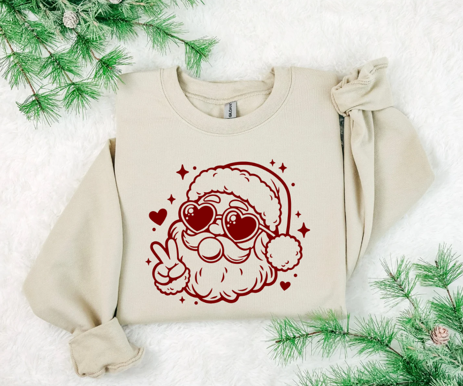 SANTA BUBBLE GUM PUFF PRINT