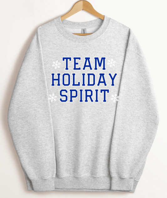 TEAM HOLIDAY SPIRIT BLUE LETTERING