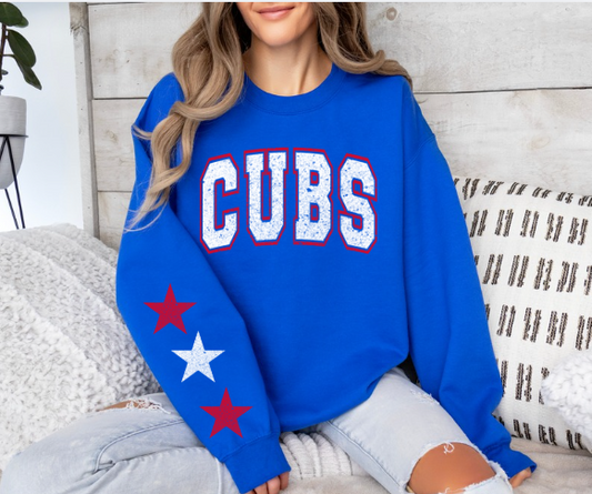 CUBS ARCH AND ONE SLEEVE OF STARS SET UP