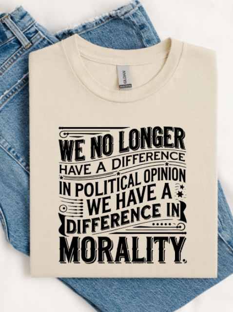 WE NO LONGER HAVE A DIFFERENCE IN POLITICAL OPINION