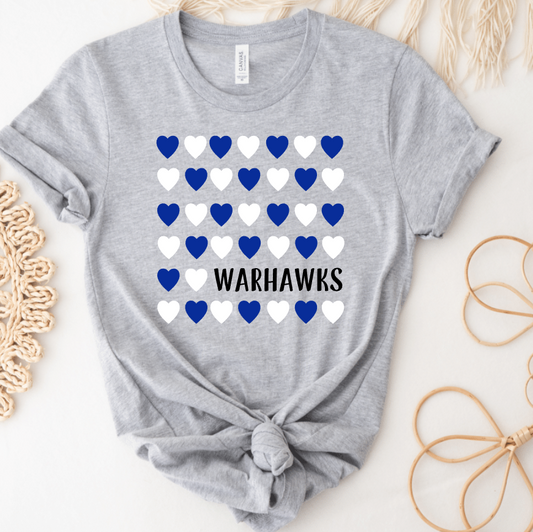 HEARTS WITH SCHOOL NAME ( CAN BE CUSTOMIZED)