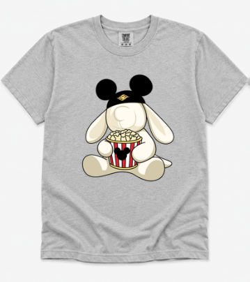 MOUSE TOWEL WITH POPCORN