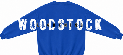 WOODSTOCK GIRLS FEEDER BASKETBALL BACK CREWNECK SET UP WITH LOGO ON POCKET AREA FRONT