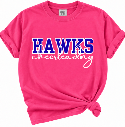 HAWKS CHEERLEADING ON HOT PINK HEINEMAN MIDDLE SCHOOL