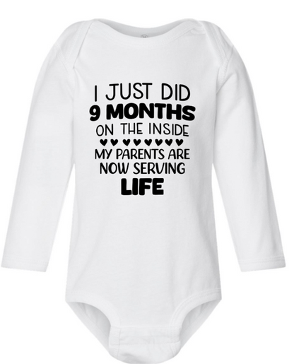I JUST DID 9 MONTHS ON THE INSIDE