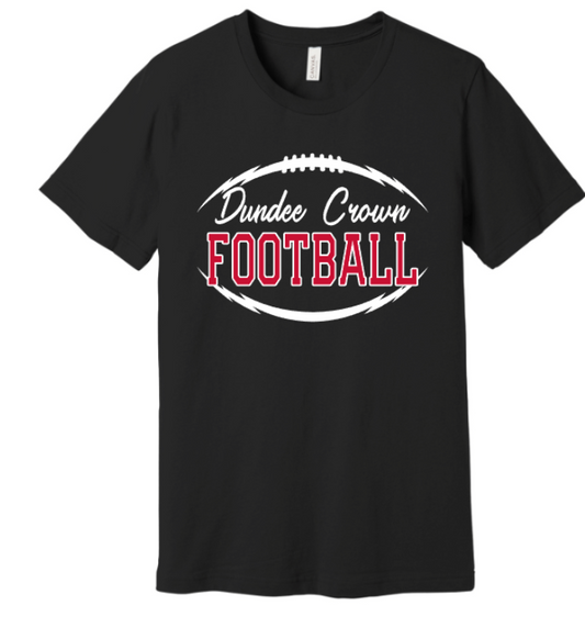 DUNDEE CROWN FOOTBALL WITH NAME AND NUMBER ON BACK