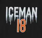 ICEMAN 18 FRONT AND PLAYER ON BACK