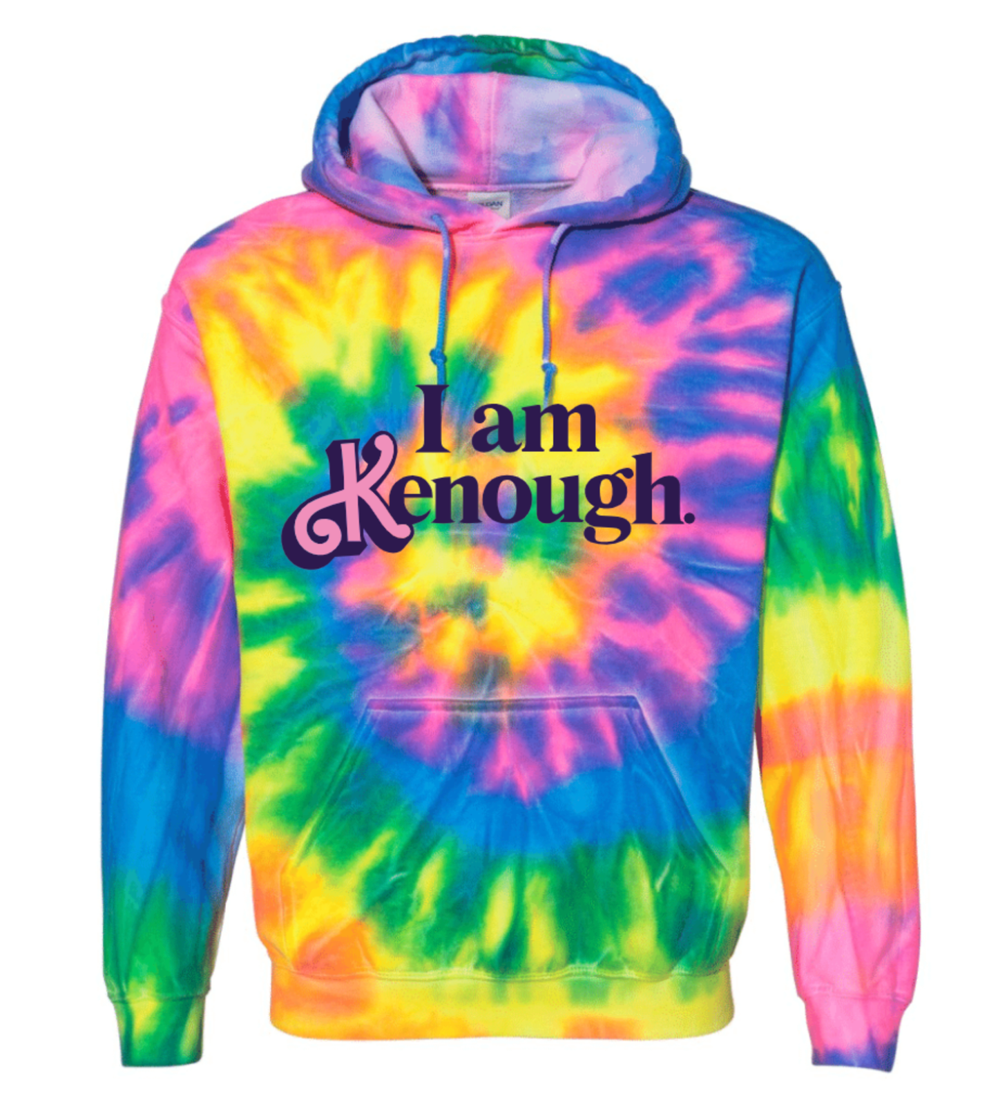 I AM K ENOUGH TIE DYE HOODIE