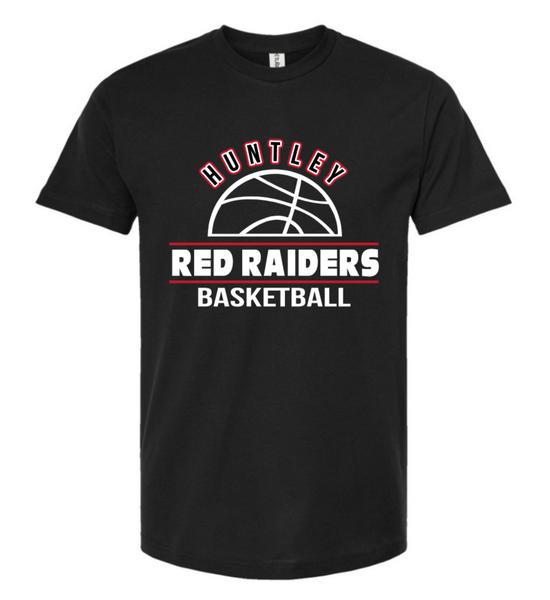 HUNTLEY RED RAIDERS BASKETBALL ON BLACK