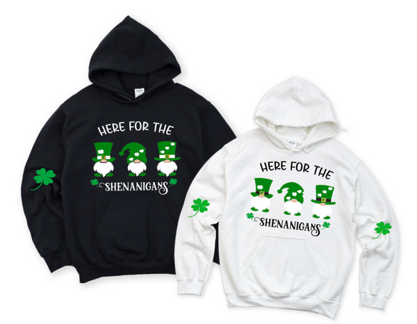 HERE FOR THE SHENANIGANS ST PATTY GNOMES