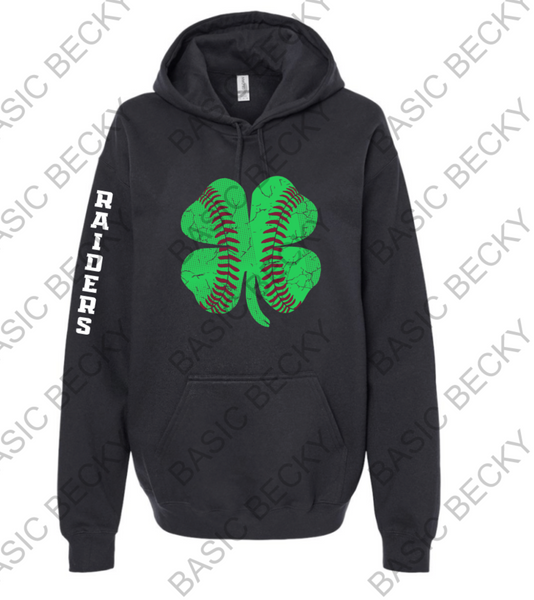 SHAMROCK BASEBALL WITH RAIDERS ON SLEEVE
