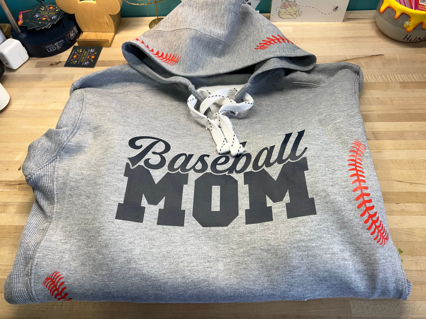 PERSONALIZED BASEBALL MOM WITH NAME AND NUMBER